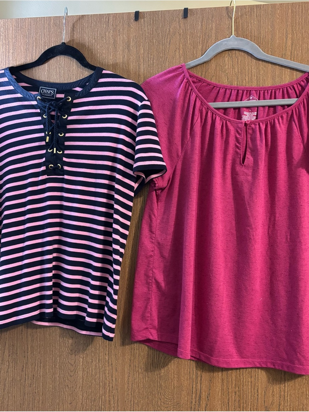 2 -ladies short sleeve tops